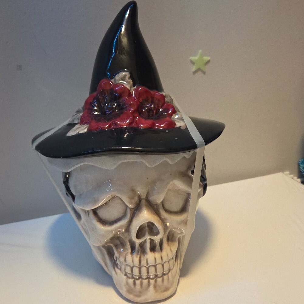 Skeleton Witchy Cookie Jar